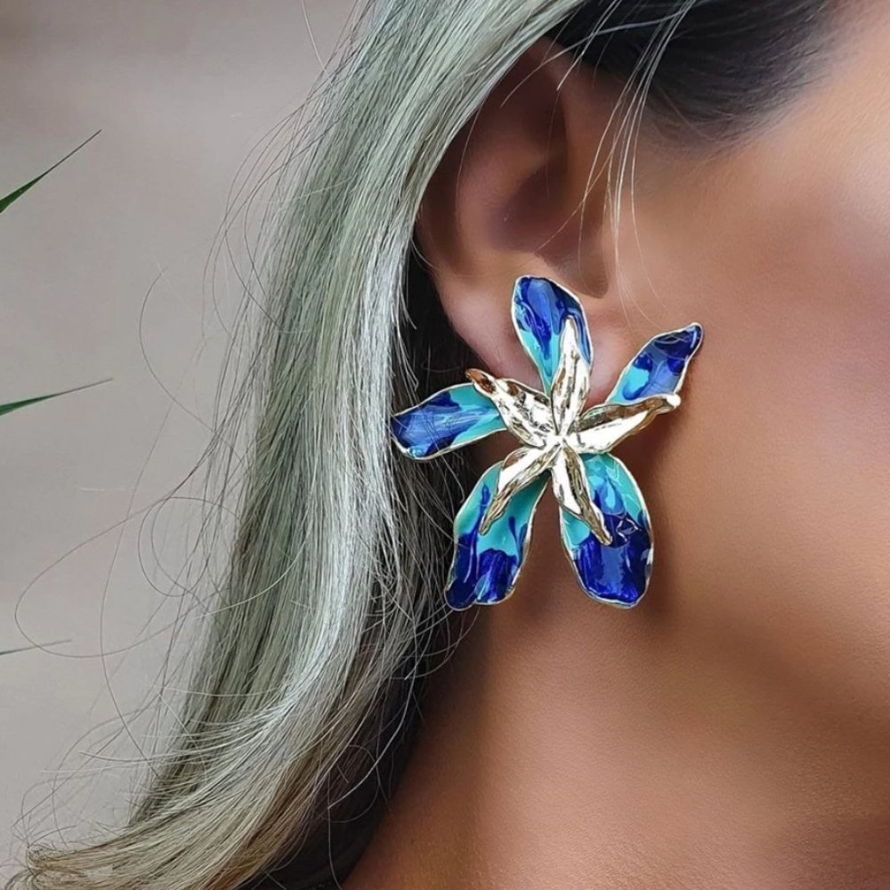 Anthropologie Flower Earrings